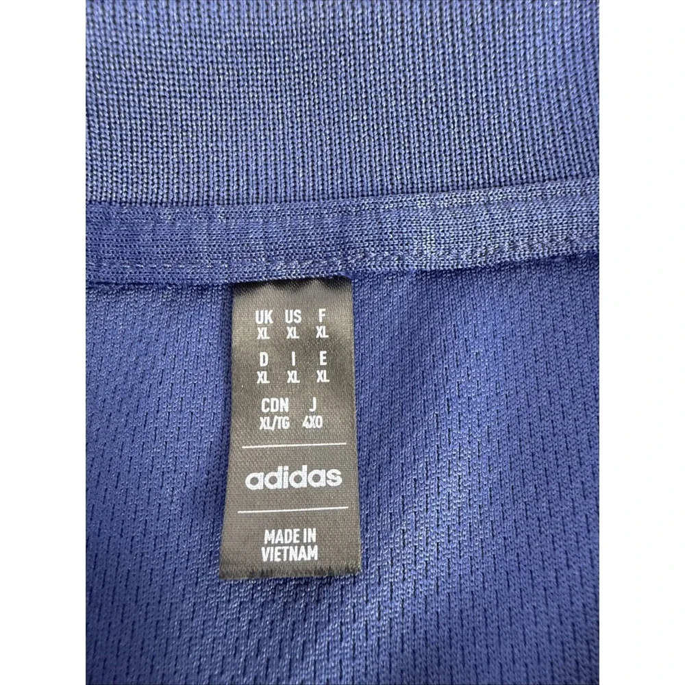 Adidas Mens Golf Polo Shirt Short Sleeve Logo Navy Blue Size XL